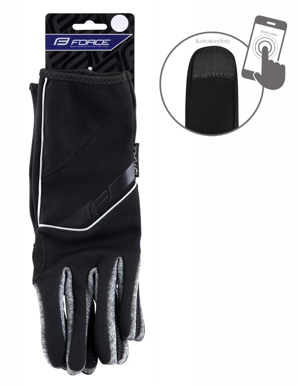 2. Manusi Force Gale Softshell Primavara-Toamna Black S