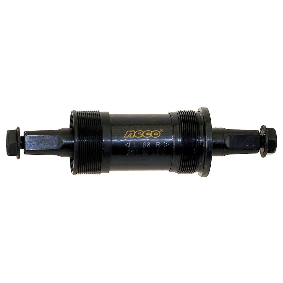 3. Monobloc Pedalier NECO 115/23,5 mm Negru Cupe Metal/Plastic