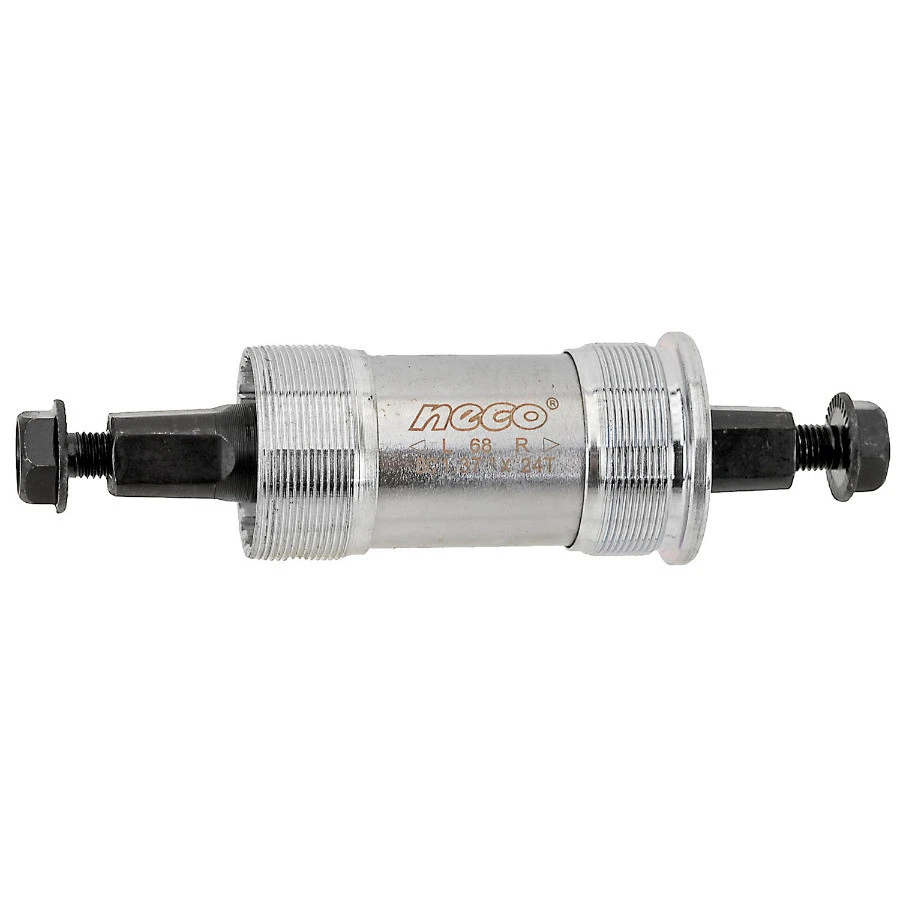 1. Monobloc Pedalier NECO 127,5/31 mm, Cupe Metal, Silver