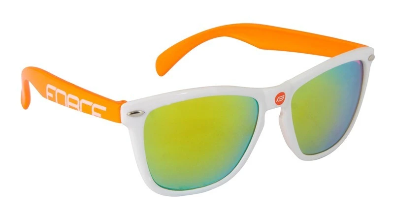 1. Ochelari Force Free alb/orange lentile orange laser