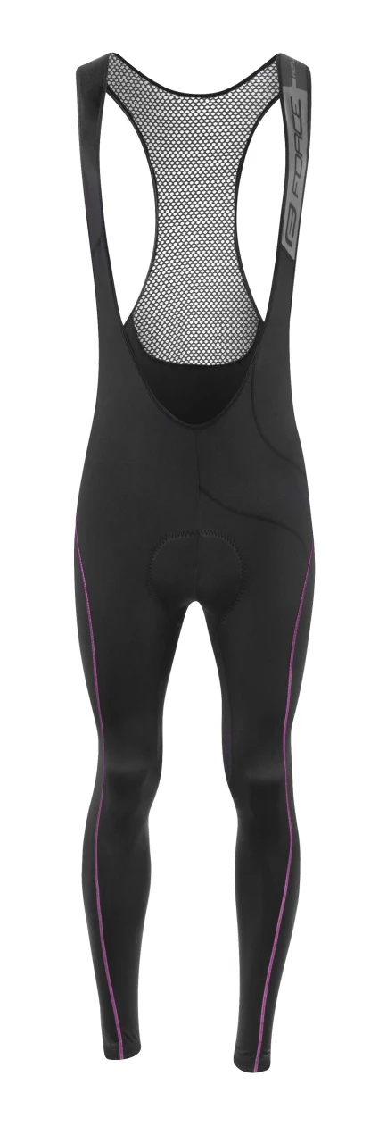 1. Pantaloni de dama cu bretele si bazon Force Reflex Line negru/roz XS