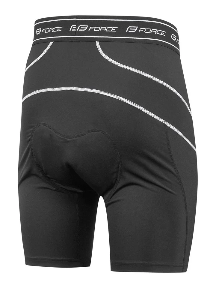 4. Pantaloni FORCE Blade MTB cu Sub-pantaloni si Bazon Albastru