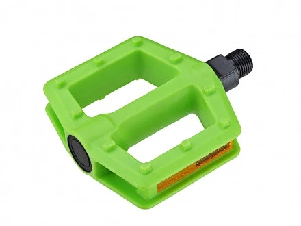 1. Pedale plastic Copii AUTHOR APD-522-Junior Verde Neon 9/16"