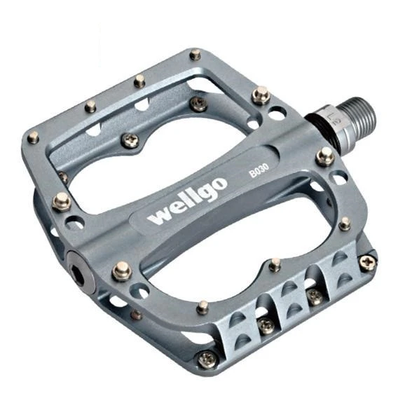 1. Pedale Wellgo B030 Gri anodizat 396gr