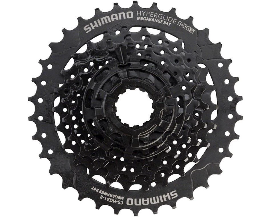 1. Pinioane pe caseta Shimano Altus CS-HG31, 11-34T, 8 viteze