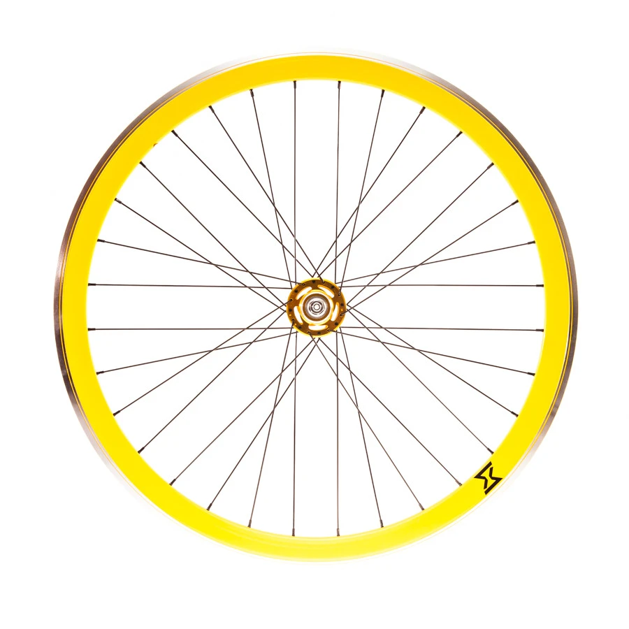 1. Roata Spate Single Speed/Fixie SXT 700-32H 40 mm Galben