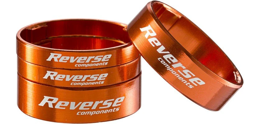1. Set distantiere Reverse Ultra-Light 1.1/8 aluminiu orange