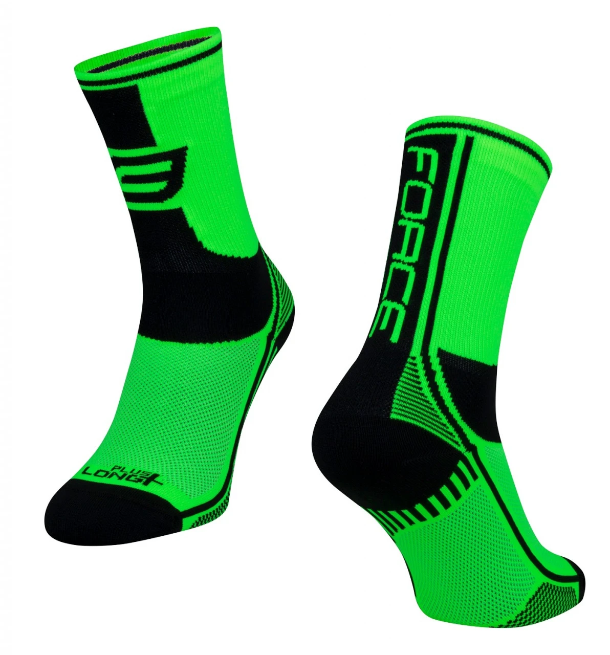 1. Sosete Force Long Plus verde/negru/alb S-M