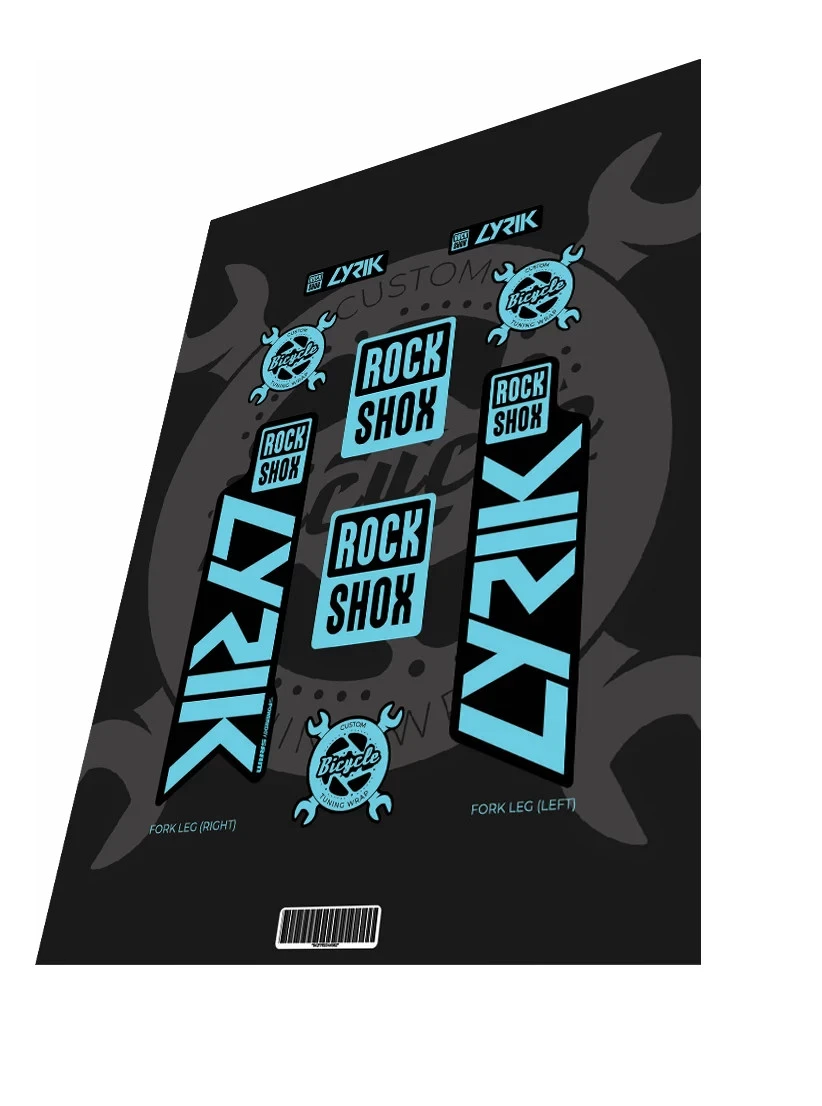 1. Stickere adezive furca ROCKSHOX Lyrik Baby Blue 2019