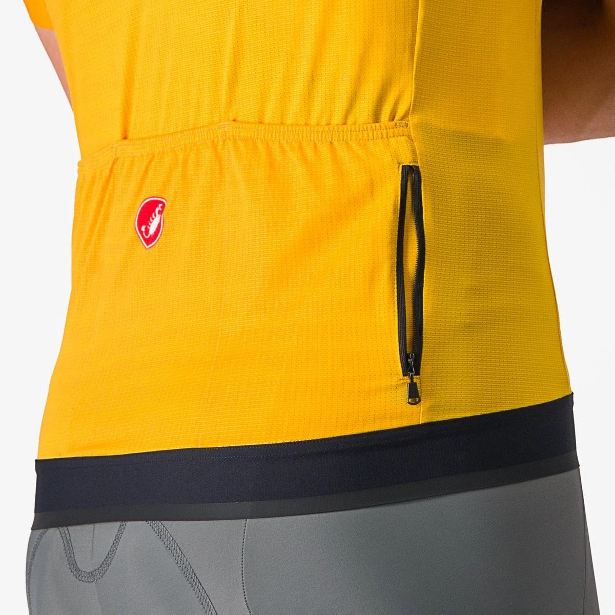 4. Tricou cu maneca scurta Castelli Unlimited Endurance, Galben/Rosu, S
