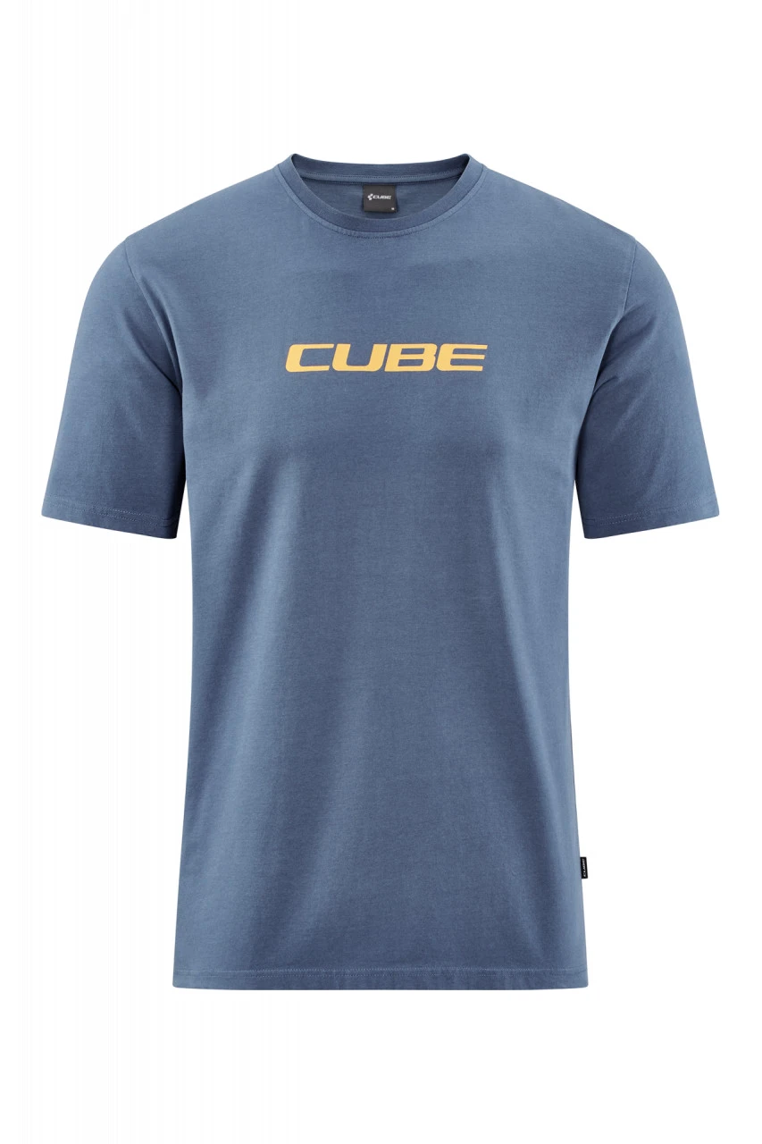 1. Tricou CUBE Organic T-Shirt Mountains Dark Blue