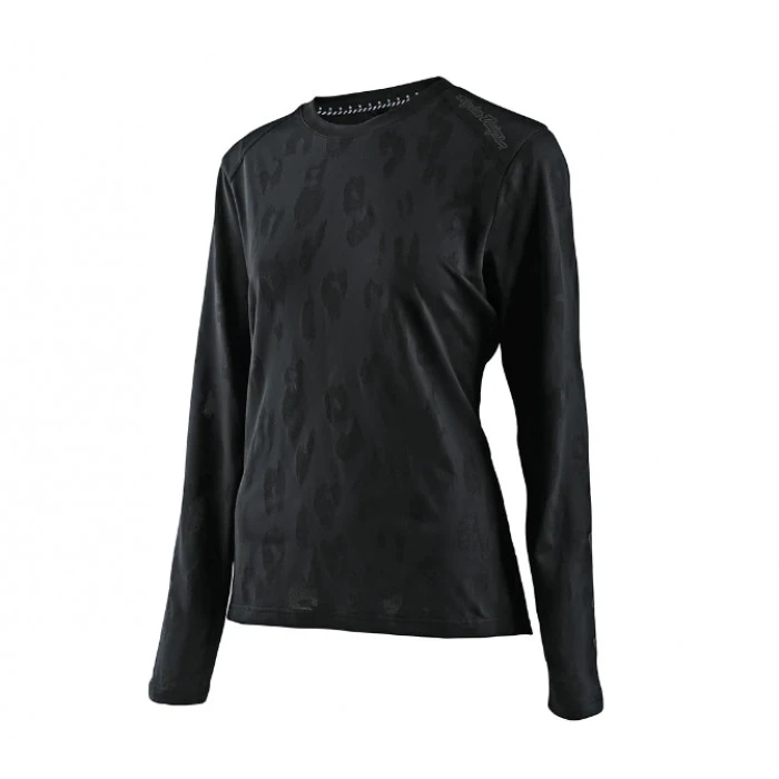 1. Tricou Tehnic Troy Lee Designs Women Lilium Ls Jacquard Black