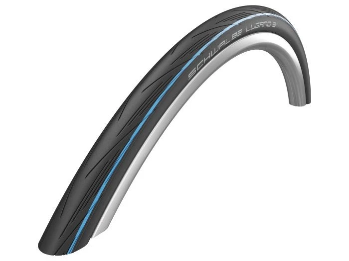 1. ANVELOPA SCHWALBE LUGANO II BLACK BLUE 700X25C
