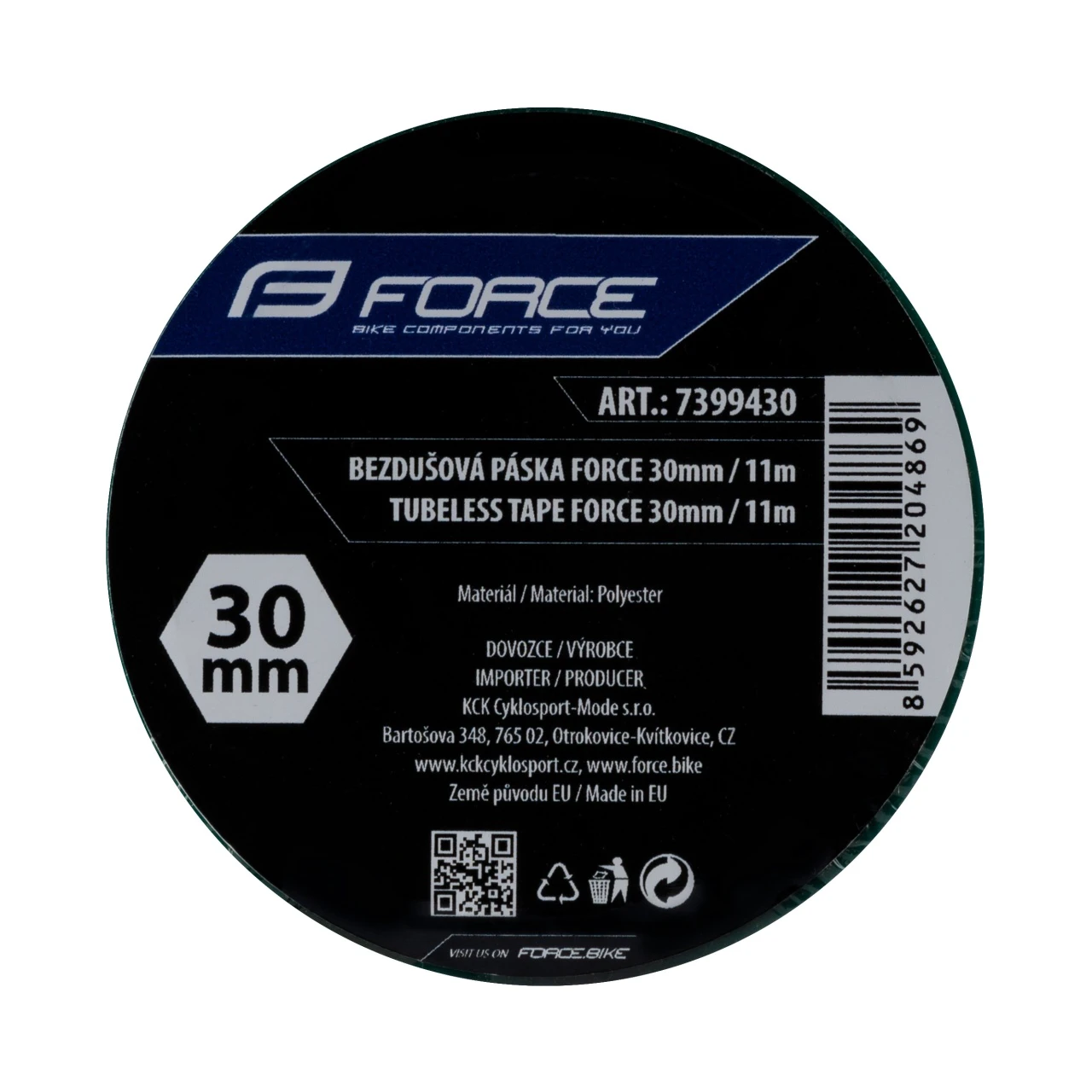 2. Banda tubeless Force 30mm x 11m, verde