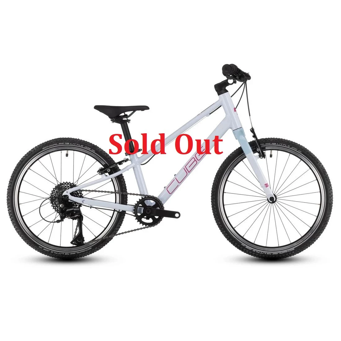 1. Bicicleta copii CUBE Numove 200 flashwhite´n´pink