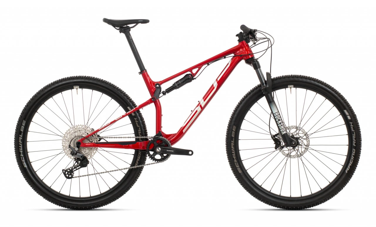 1. Bicicleta MTB Full Suspension Superior XF 919 RC 29 Gloss Dark Red/Hologram Chrome