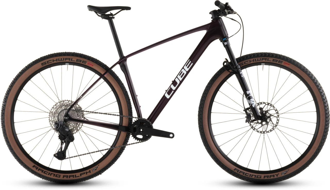 1. BICICLETA MTB Hardtail CUBE REACTION C:62 RACE LIQUIDRED WHITE