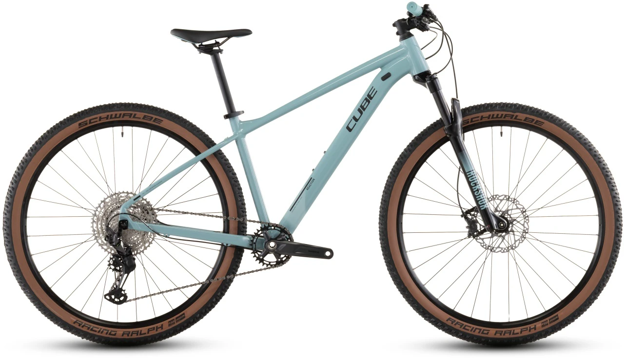 4. BICICLETA MTB Hardtail CUBE REACTION SLX TEALGREY BLACK