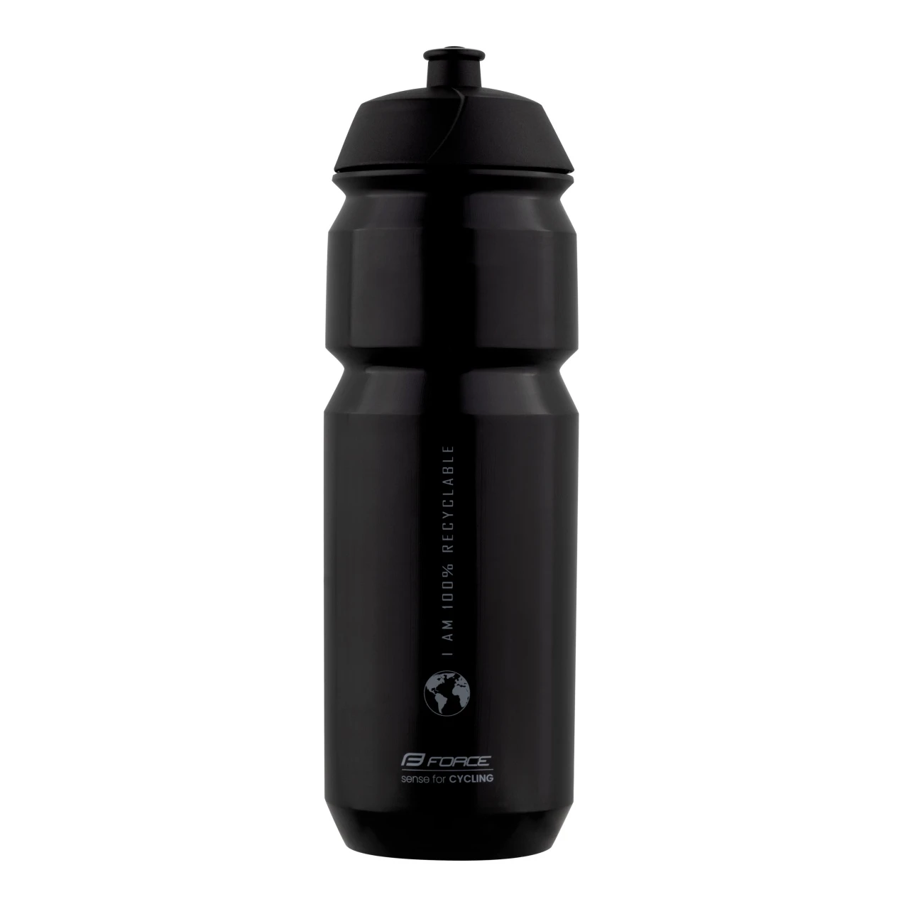 1. Bidon Force Bio Earth 750ml negru/gri