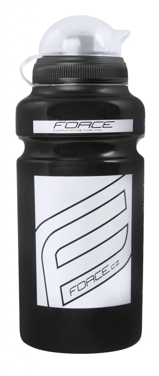 1. Bidon Force F 0.5l negru/alb