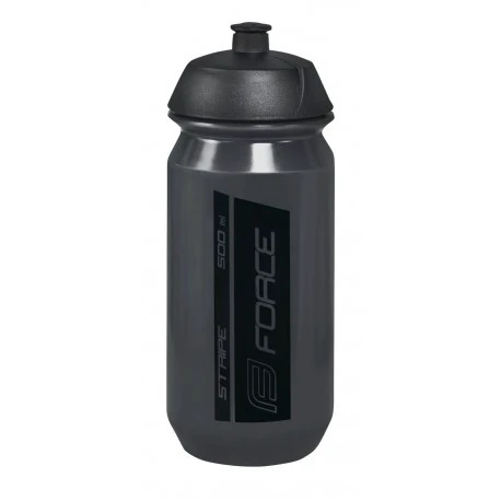 1. Bidon Force Stripe 0.5l Negru transparent
