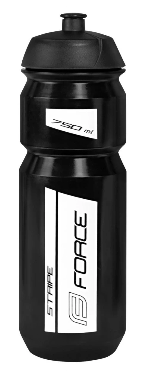 1. Bidon Force Stripe 0.75l negru/alb