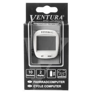 2. Bike Computer VENTURA "X" 10 Functii Alb
