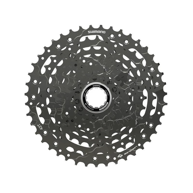 1. Caseta de pinioane Shimano CUES CS-LG300-9, 9 viteze, 11-46T