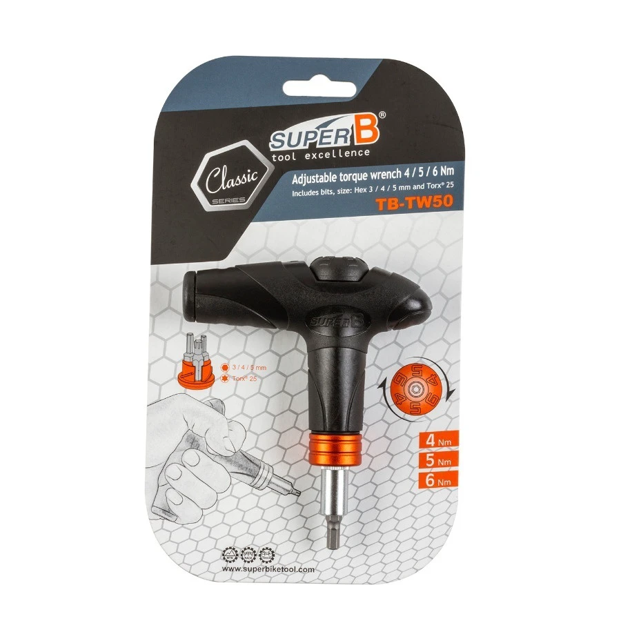 5. Cheie Dinamometrica SUPER B TB-TW50 4/5/6 Nm