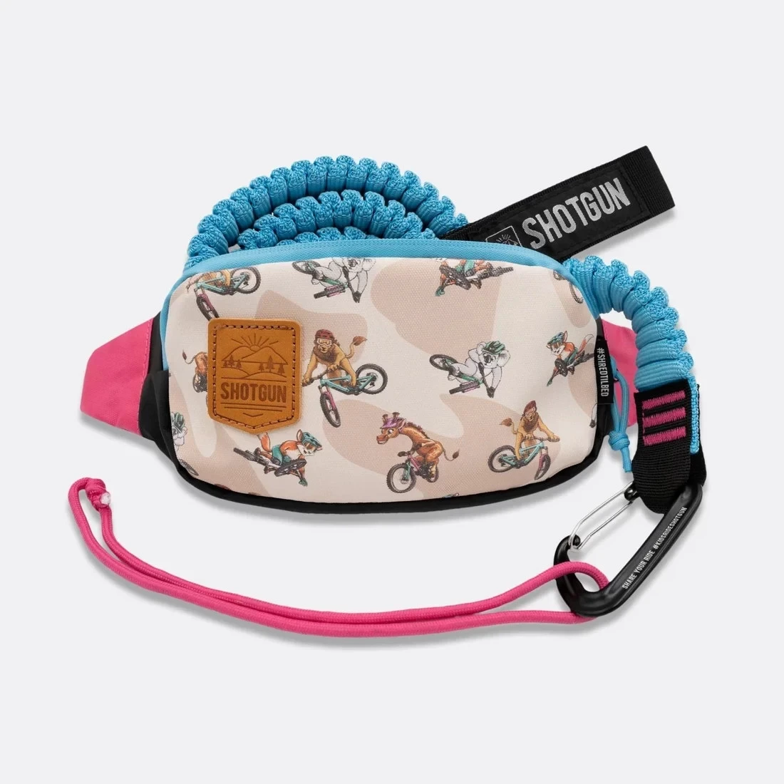 2. Coarda pentru tractare biciclete Kids Ride SHOTGUN cu geanta