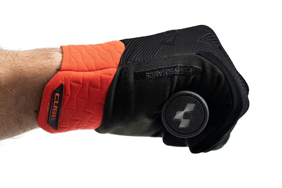 4. Manusi degete lungi CUBE Performance X Actionteam Black´n´Orange