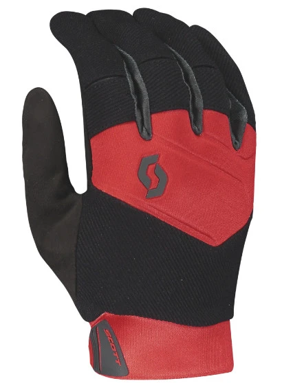 1. MANUSI SCOTT ENDURO DEGETE LUNGI NEGRU ROSU