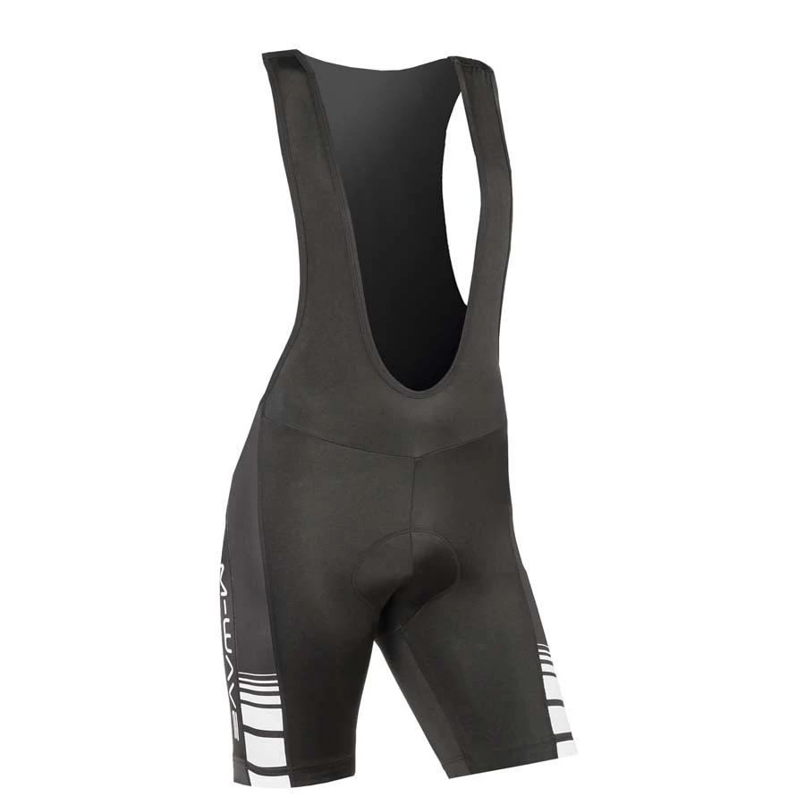 1. Pantaloni Scurti cu Bretele M-Wave,Negru/Alb , S
