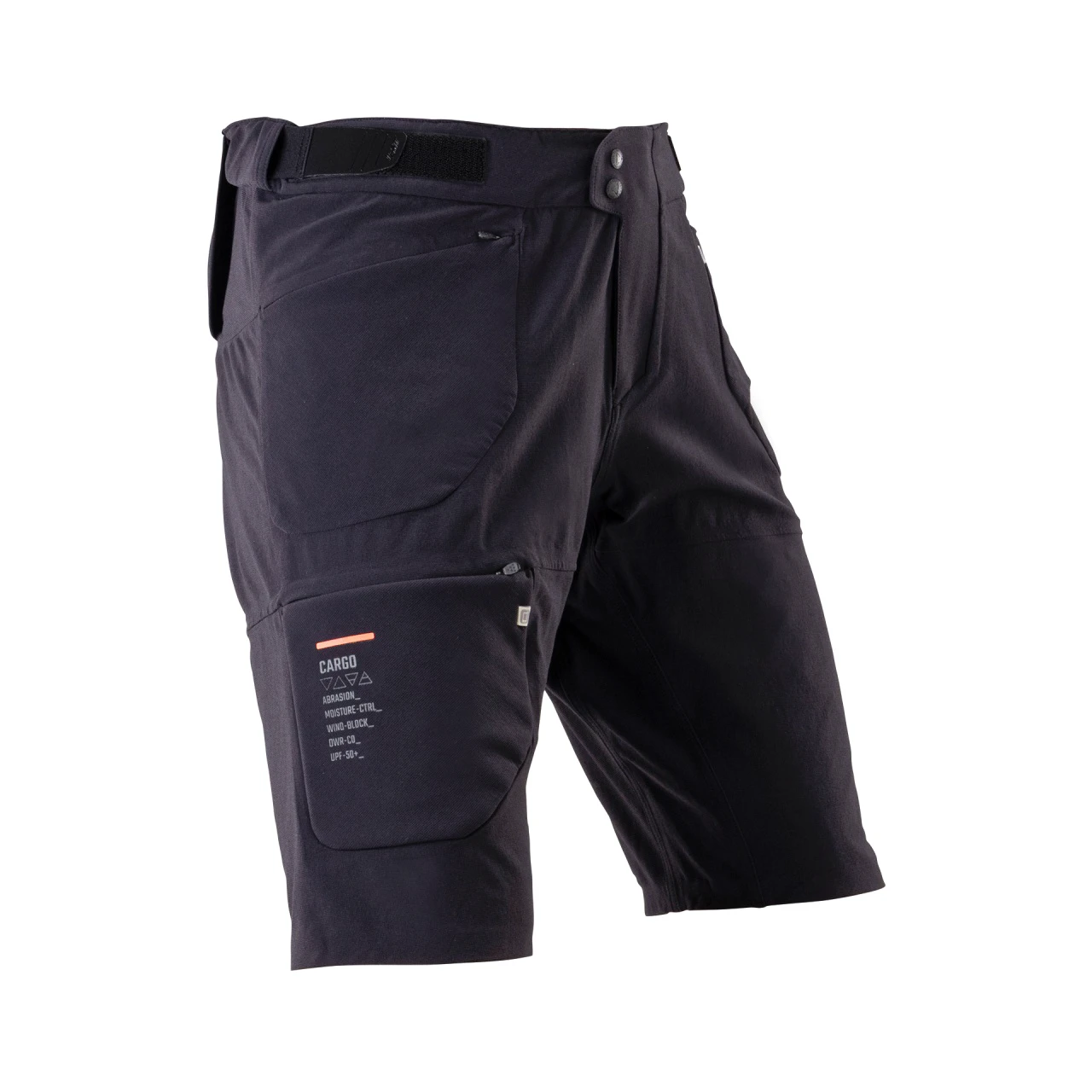 1. Pantaloni scurti Leatt MTB Trail 6.0 Cargo Ghost Black XL