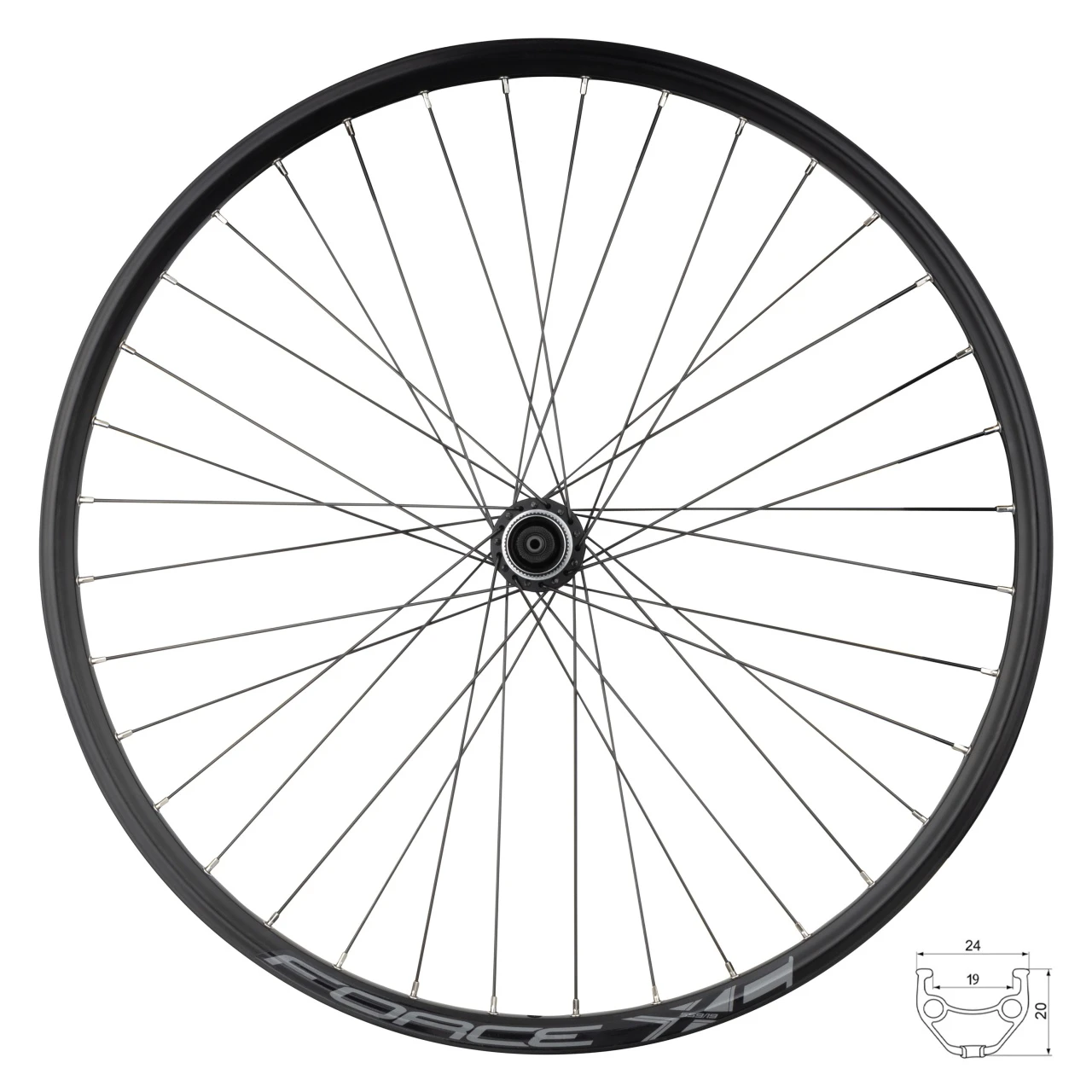 1. Roata fata 26 Force XC Disc 559x19 36h