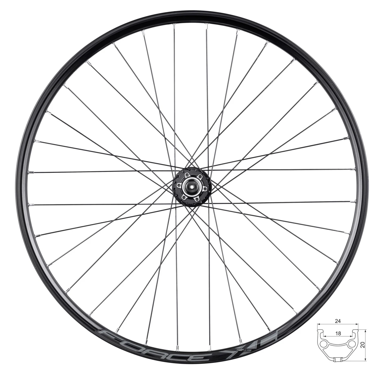 1. Roata Fata Force XC Disc 584x19 804342 6b32sh