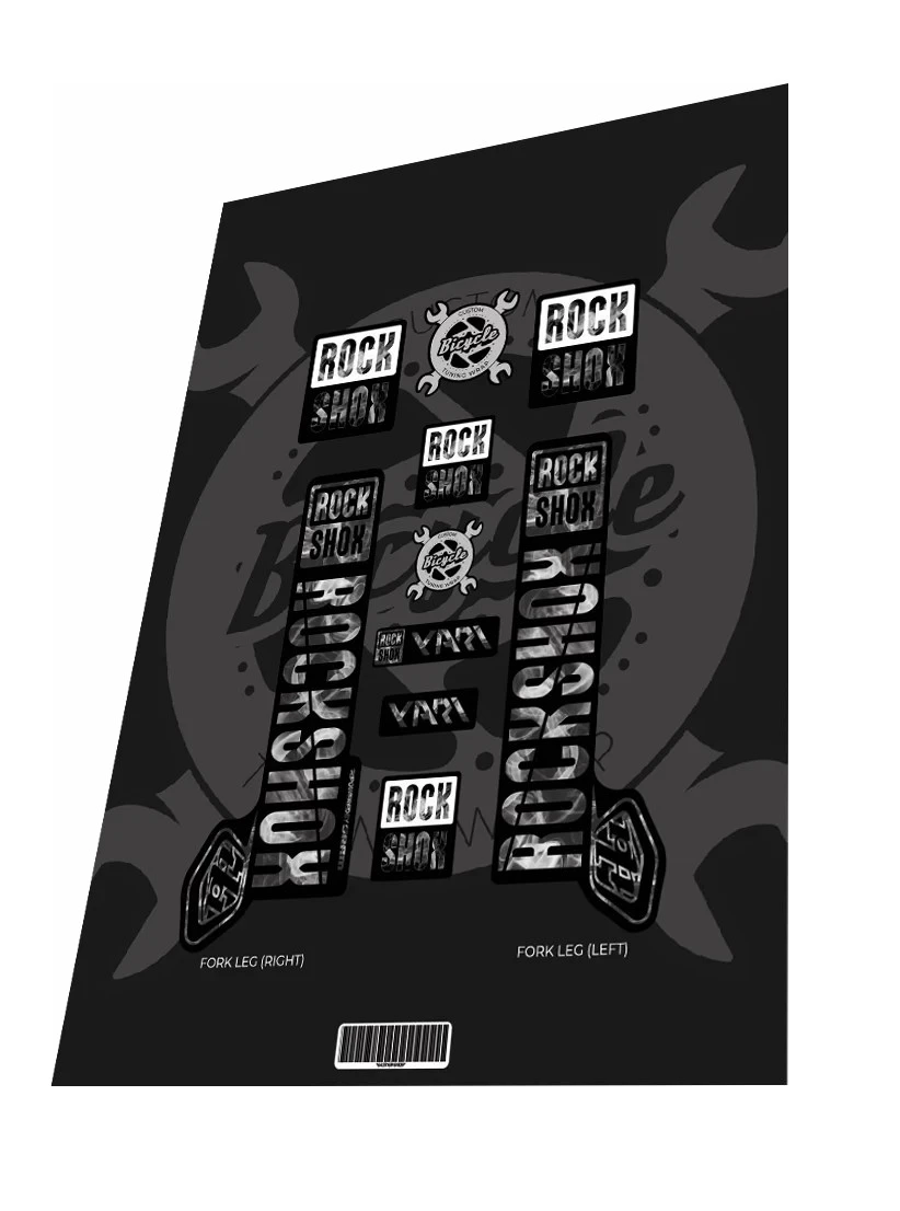 1. Stickere adezive furca ROCKSHOX Yari TLD Smoke Dark 2019