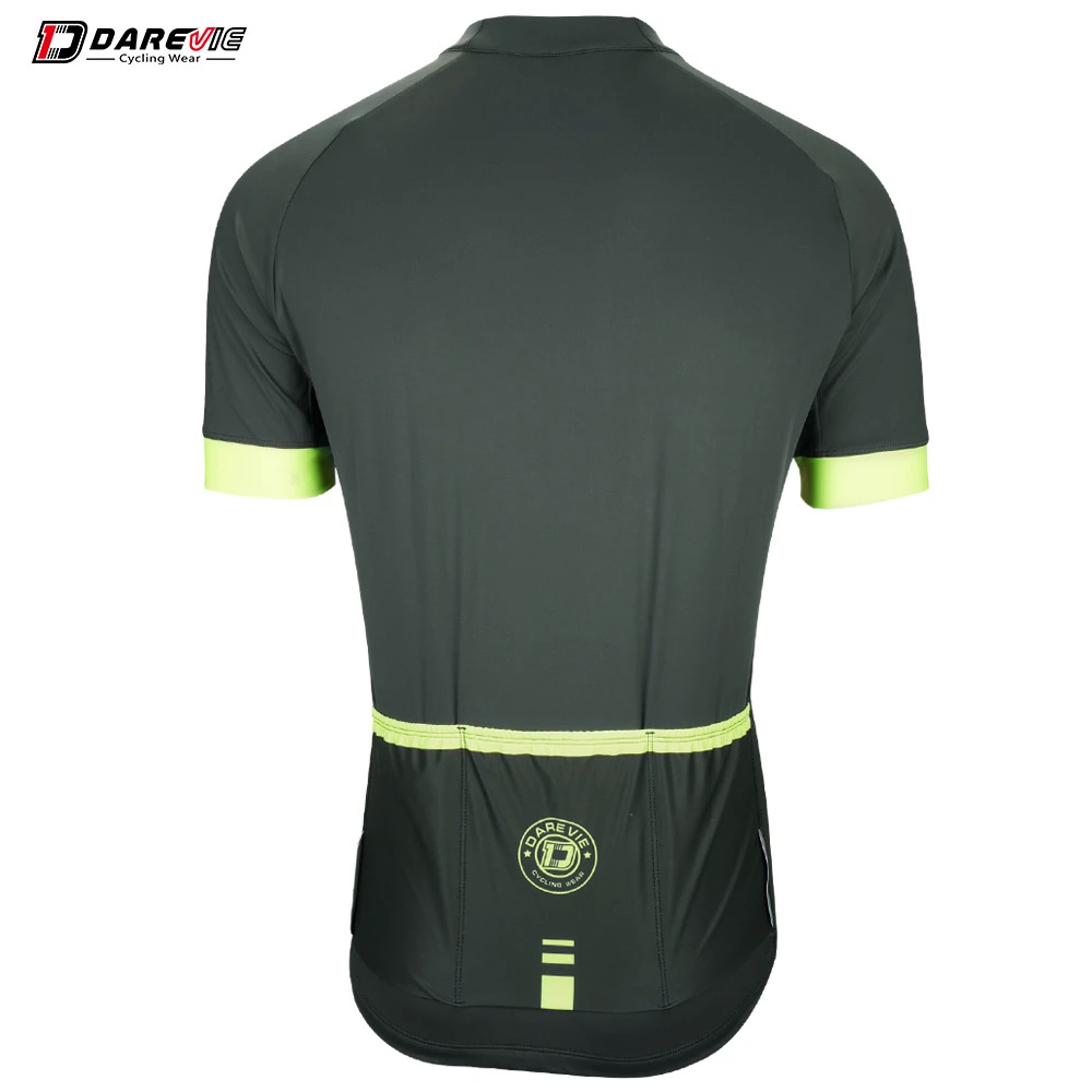 4. Tricou Ciclism DAREVIE Olive/Verde Neon Anti-Bacterial XL