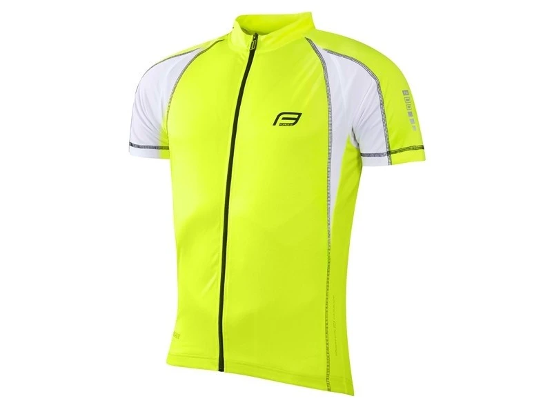 1. Tricou ciclism Force T10 fluo