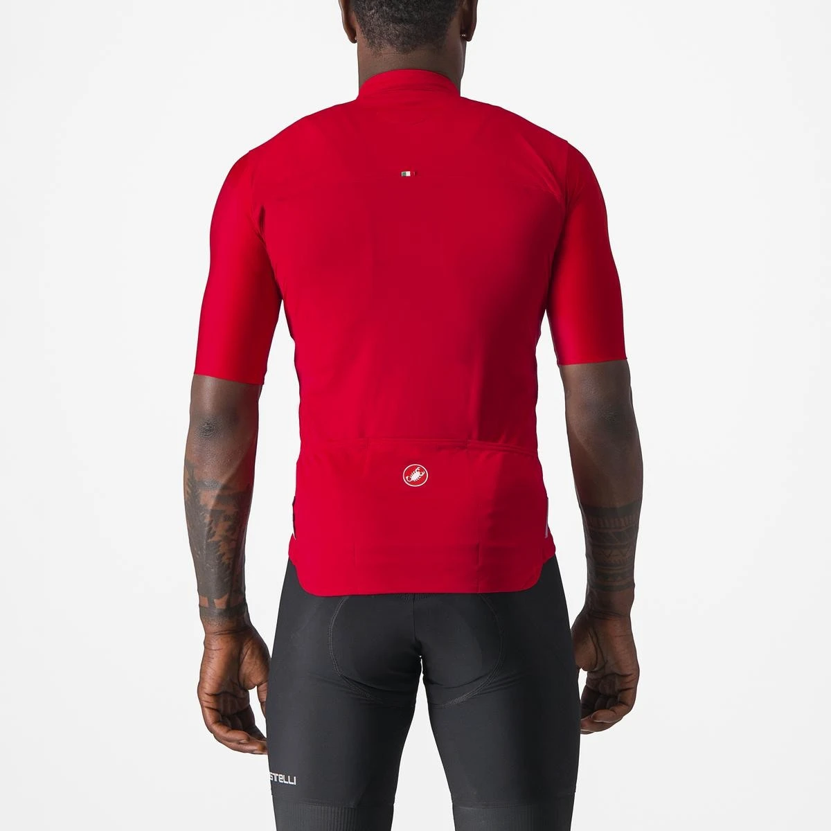2. Tricou cu maneca scurta Castelli Prologo 7, Rosu/Alb/Negru, L