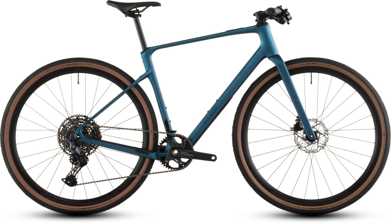 1. BICICLETA CUBE NULANE C:62 SLX ELECTRICBLUE BLUE