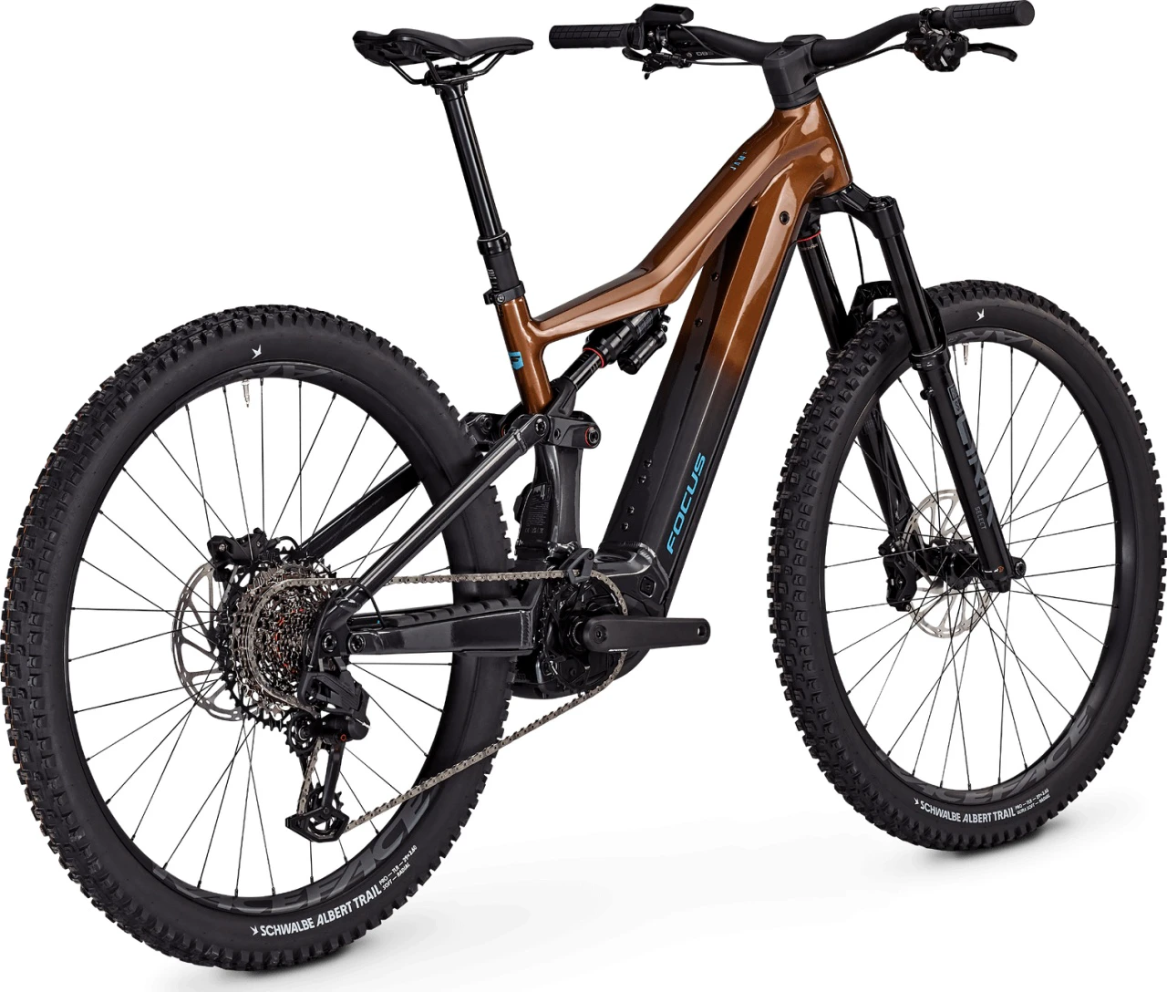 3. Bicicleta Electrica Full Suspention Focus Jam 2 6.8 29" 600Wh Gold Brown / Diamond Black