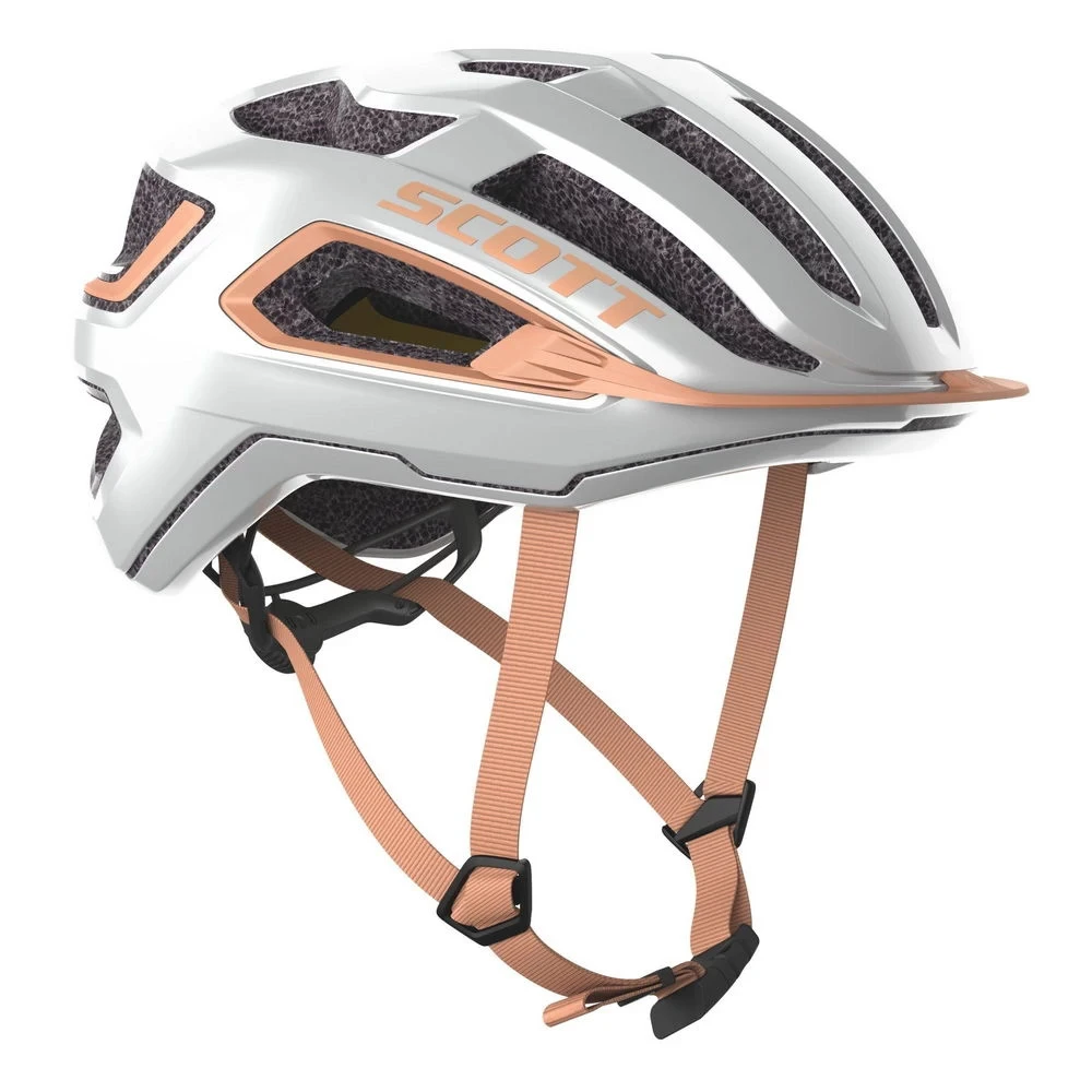 1. Casca ciclism SCOTT ARX Plus (CE) MIPS White-Rose Beige