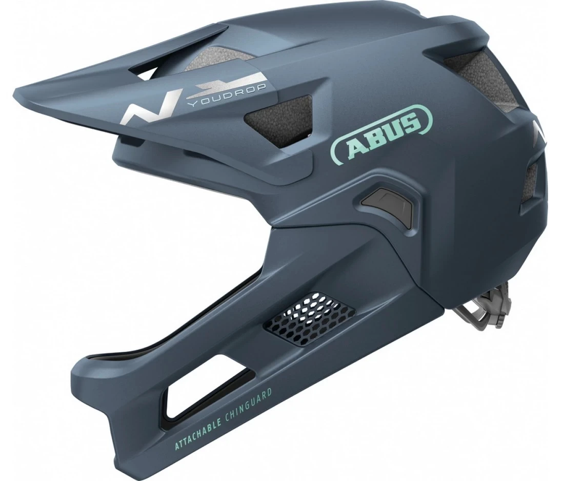 1. Casca copii MTB Full Face ABUS YouDrop FF Midnight Blue
