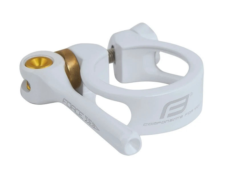 1. Colier Force cu clema 34.9 mm al alb