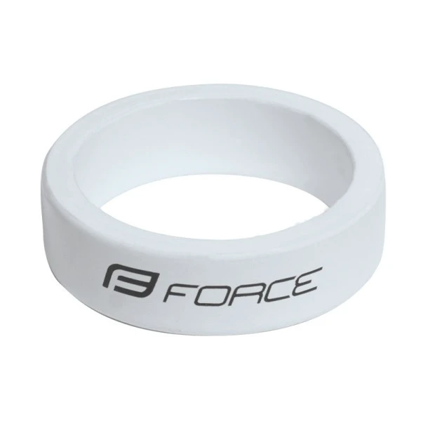 1. Distantier furca Force 1.1/8 10 mm al. alb