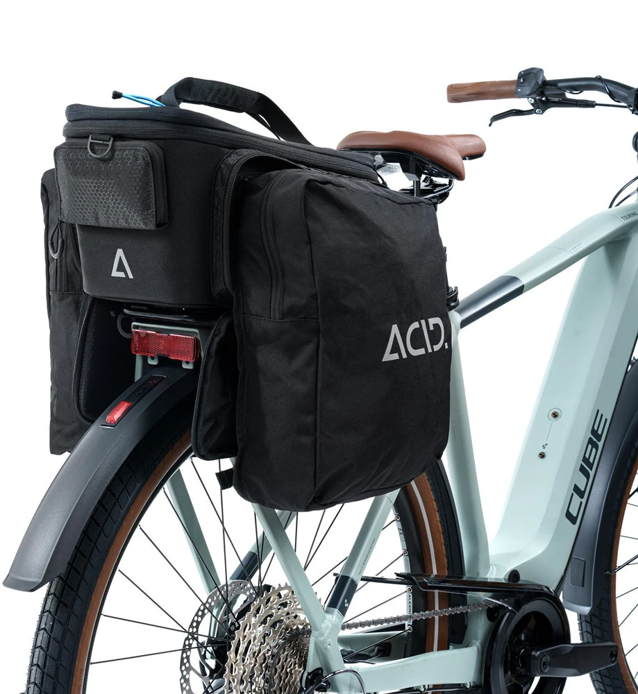 2. GEANTA PORTBAGAJ CUBE ACID PANNIERS TRUNK CITY 8+16 RILINK Black