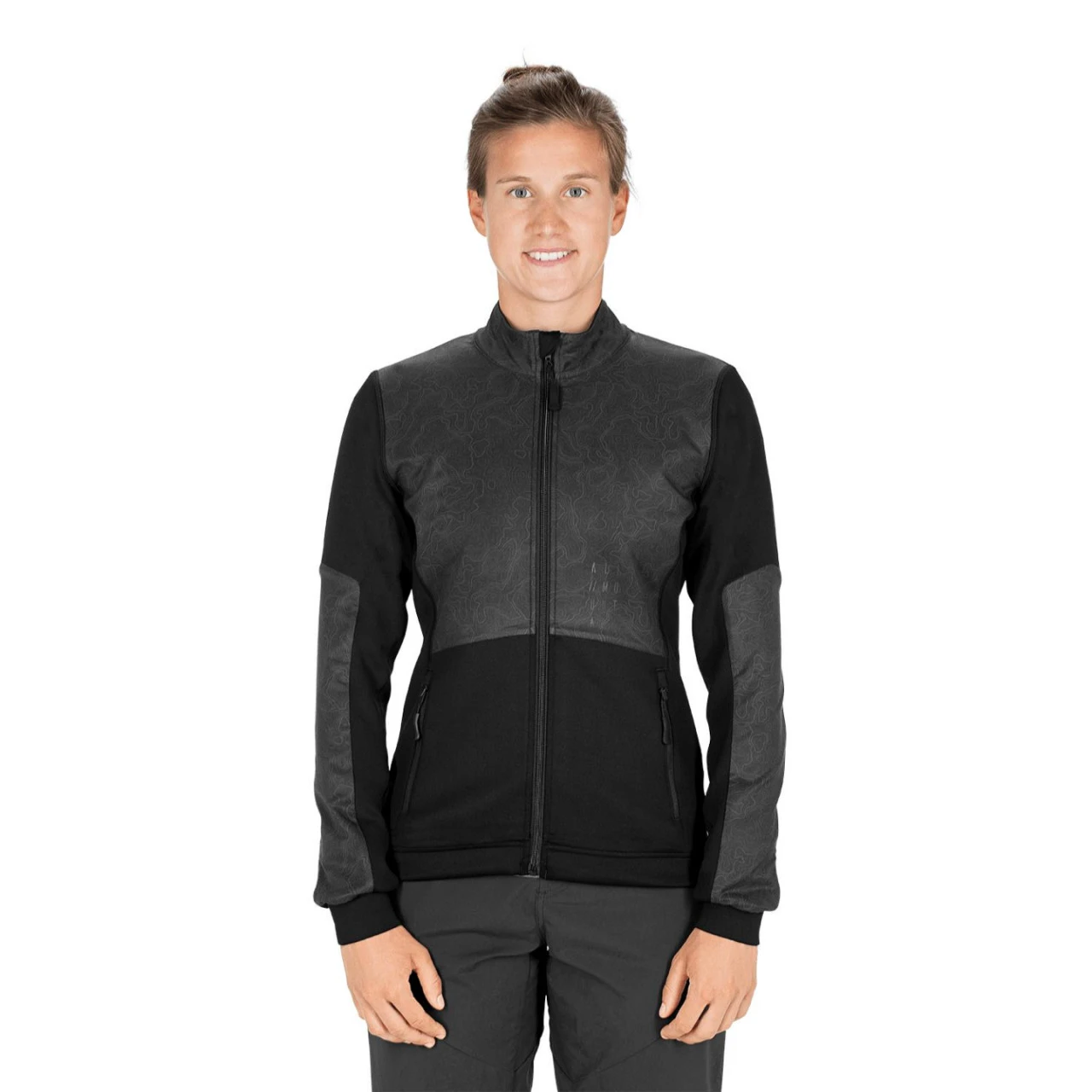 1. Jacheta CUBE AM WS Midlayer Jacket Neagra