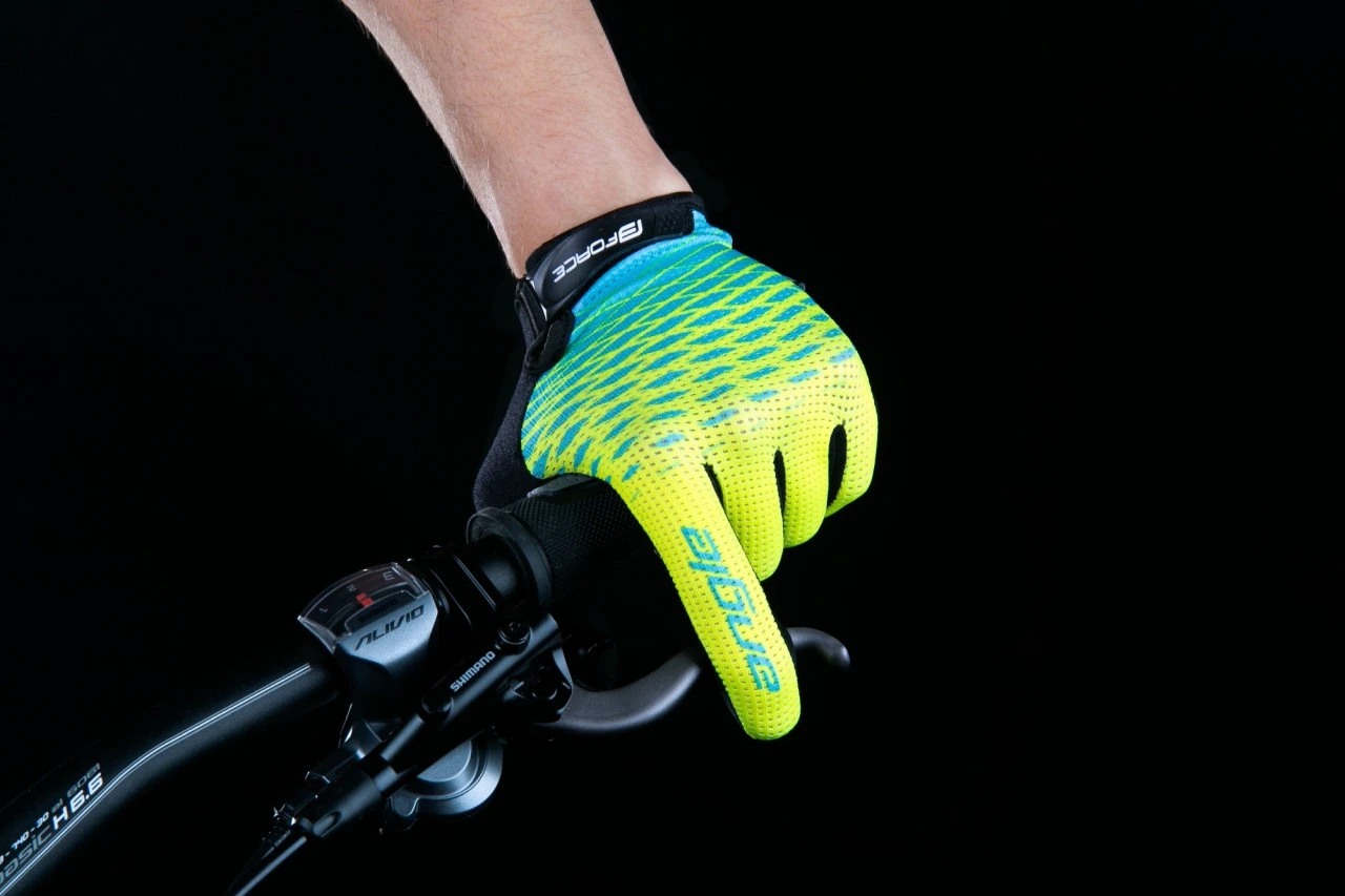 2. Manusi Force MTB Angle fluo/albastru