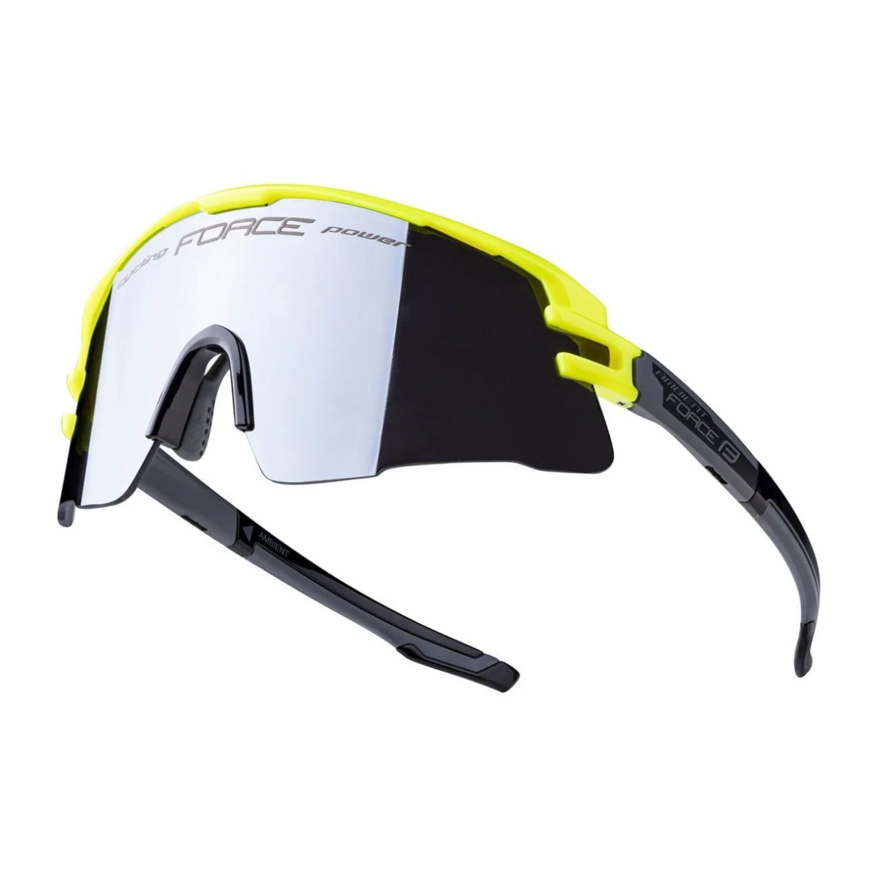1. Ochelari Force Ambient, fluo/gri, lentila neagra